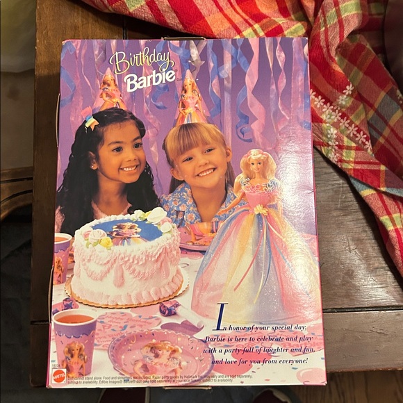 1997 Barbie Birthday Doll with Pink and Yellow Dress still in box - Picture 3 of 3